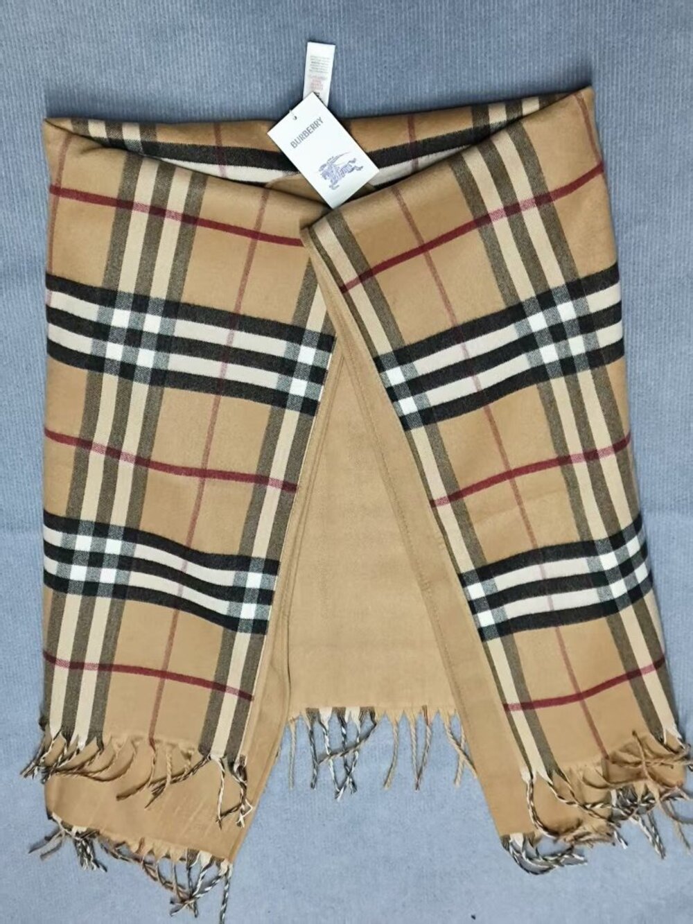 Burberry Vintage Check Reversible Cape Shawl
